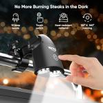 RVZHI BBQ Grill Light with 360° Rotation & 10 LEDs