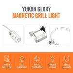 Yukon Glory Magnetic LED Grill Light with Gooseneck