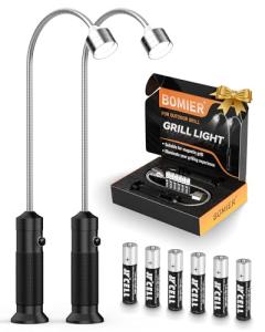 Magnetic Grill Lights with Flexible Gooseneck – 2 Pack