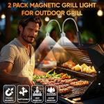 Magnetic Grill Lights with Flexible Gooseneck – 2 Pack