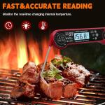 GOZOPO Instant Read Waterproof Meat Thermometer