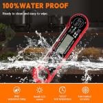 GOZOPO Instant Read Waterproof Meat Thermometer