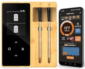 Wireless Meat Thermometer with Bluetooth & Dual Probes