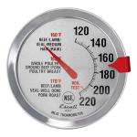 Stainless Steel Oven Safe Meat Thermometer - 2.5” Dial