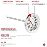 Stainless Steel Oven Safe Meat Thermometer - 2.5” Dial