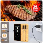 Wireless Meat Thermometer with Bluetooth & Dual Probes
