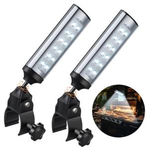 Meonum 2 Pack BBQ Grill Lights with Clamp