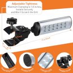 Meonum 2 Pack BBQ Grill Lights with Clamp