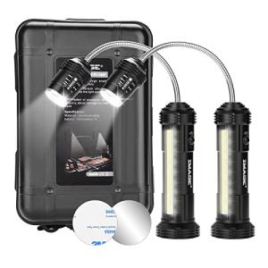 Magnetic BBQ Grill Lights with Adjustable Gooseneck - 2 Pack