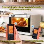 Wireless Meat Thermometer with 4 Probes for Grilling