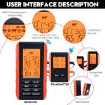 Wireless Meat Thermometer with 4 Probes for Grilling