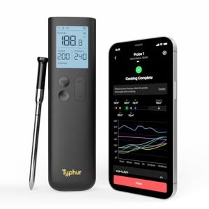 Wireless Bluetooth Meat Thermometer with WiFi Connectivity