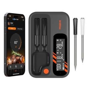 Wireless Meat Thermometer with Dual Probes and Backlight