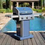 Kenmore 3-Burner Propane BBQ Grill with Side Tables