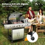 Electactic 4-Burner Gas Grill with Side Burner