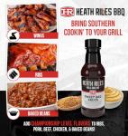 Heath Riles BBQ Sauces, Sweet and Tangy Vinegar BBQ Sauce Sampler, Pit Master Barbecue Sauce For Meat, Marinades, Dressings