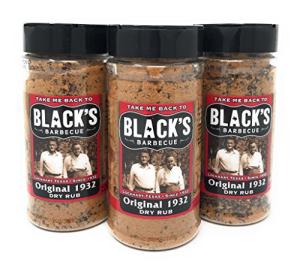 Blacks Barbecue BBQ Products Rub BBQ Sauce Hot Sauce Marinade (Original 1932 Dry Rub, 3-Pack)