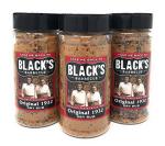 Blacks Barbecue BBQ Products Rub BBQ Sauce Hot Sauce Marinade (Original 1932 Dry Rub, 3-Pack)