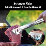 GRILLART BBQ Grill Utensil Tools Set Reinforced BBQ Tongs 19-Piece Stainless-Steel Barbecue Grilling Accessories w/Aluminum Storage Case -Complete Outdoor Grill Kit for Dad, Birthday Gift for Man Dad