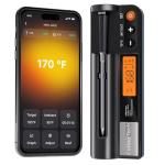 CulinaTech CulinaMeter One: 700FT Wireless Meat Thermometer with LCD Screen, Digital Cooking Food Thermometer for Beef Lamb Turkey, Dual Sensor Measures Internal & Ambient Temp