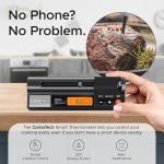 CulinaTech CulinaMeter One: 700FT Wireless Meat Thermometer with LCD Screen, Digital Cooking Food Thermometer for Beef Lamb Turkey, Dual Sensor Measures Internal & Ambient Temp