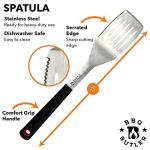 BBQ Butler Barbecue Grill Set - Grill Tongs and Spatula Set - Pigtail - Grill Tools - Grilling Accessories - BBQ Tools Stainless Steel - Three Piece Set