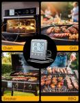 Vuwwey Dual Probe Meat Thermometer Digital for Cooking, Grilling & Smoking with Large LCD Backlight & Alarm, Kitchen Food Grill Thermometer, Smoker Accessories for BBQ, Oven, Oil Fry, Gifts for Men