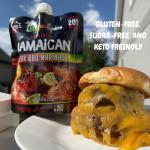 Reggae Spice Jamaican Jerk BBQ Marinade | 60-Second Authentic Wet Rub Seasoning Sauce for Cooking Meats | Gluten Free, Vegan, and Keto Friendly | 11 oz (Sweet & Sassy Pouch)