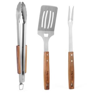 Onlyfire 4-Piece Stainless Steel BBQ Tool Set