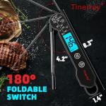 Instant Read Digital Meat Thermometer - Waterproof, Backlight