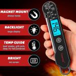 Instant Read Digital Meat Thermometer - Waterproof, Backlight