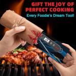 Instant Read Digital Meat Thermometer - Waterproof, Backlight