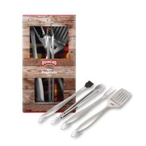 4-Piece Stainless Steel BBQ Tool Set