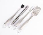 4-Piece Stainless Steel BBQ Tool Set