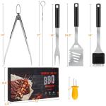 Stainless Steel Grill Tool Set with Accessories