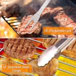 Stainless Steel Grill Tool Set with Accessories