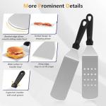 18-Piece Stainless Steel Griddle Accessories Kit