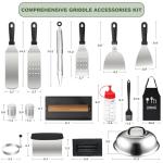 20-Piece Griddle Accessories Set for Outdoor Grilling