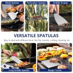 18-Piece Stainless Steel Griddle Accessories Kit