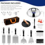 18-Piece Stainless Steel Griddle Accessories Kit
