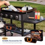 18-Piece Stainless Steel Griddle Accessories Kit