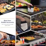 18-Piece Stainless Steel Griddle Accessories Kit