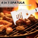 Heavy Duty BBQ Grill Tool Set - 4 Pieces