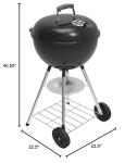 Megamaster 18" Heavy Duty Charcoal Grill