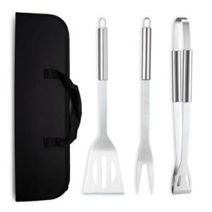 Stainless Steel BBQ Tool Set with Storage Bag