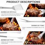 Stainless Steel BBQ Tool Set with Storage Bag