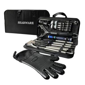 SearWare Stainless Steel Grill Tool Set Bundle