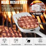 Stainless Steel BBQ Spatula with Silicone Handle