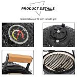 Vasitelan 13 Inch Portable Kamado Charcoal Grill