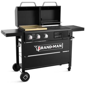 Brand-Man Dual Fuel Propane and Charcoal Grill Combo